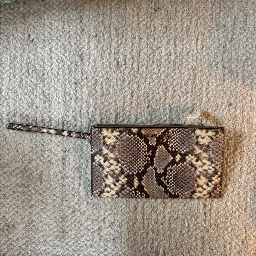 Michael Kors Python Patterned Clutch - image 1